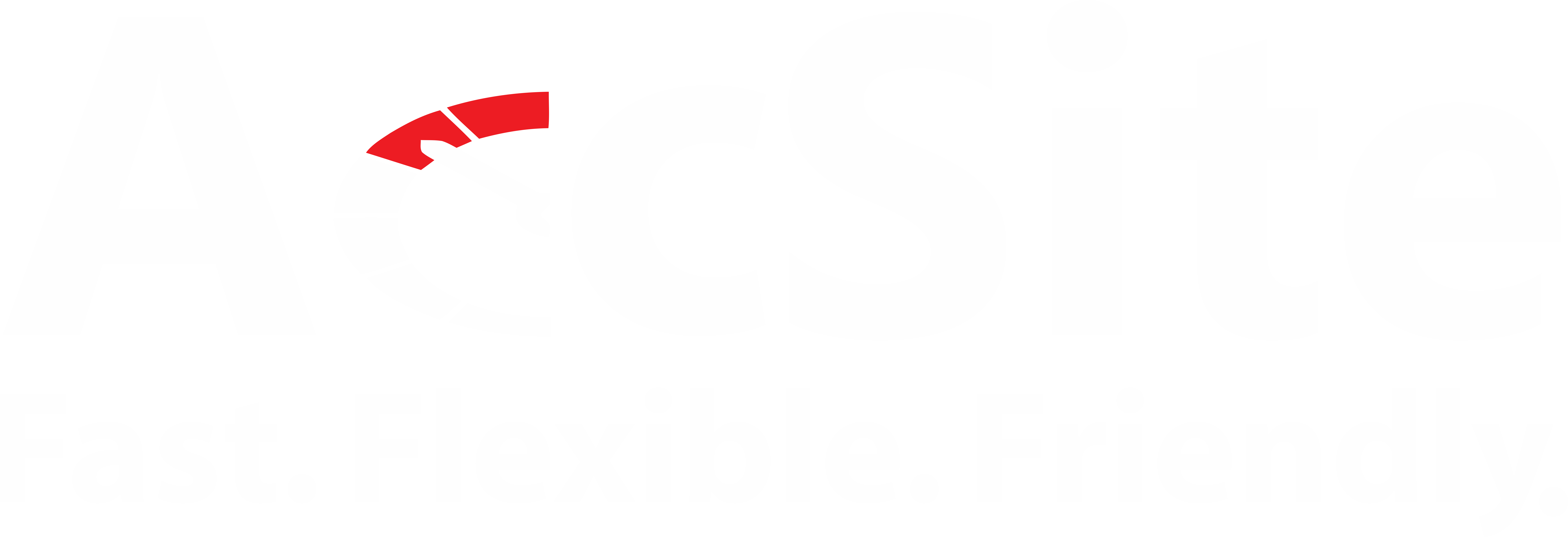 AccSite White Logo